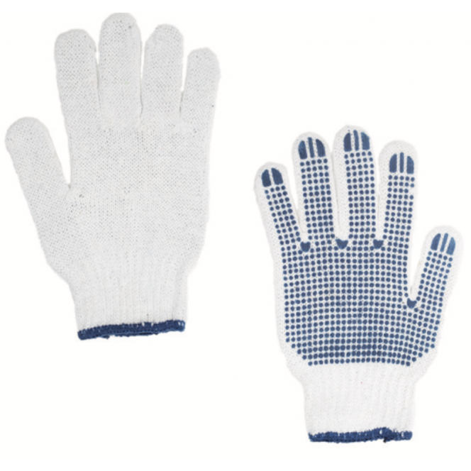Cotton Gloves with Dotted Palm